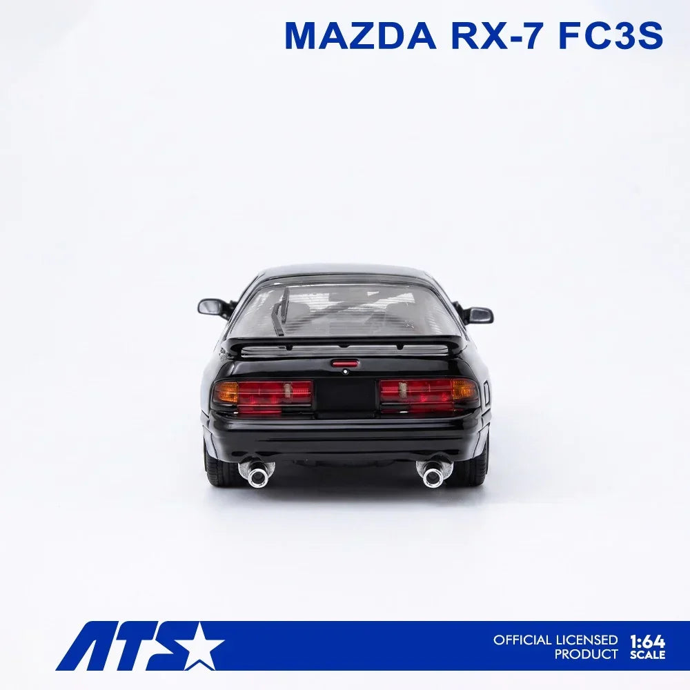 Premium scale diecast model car – *PRE-ORDER* MAZDA RX-7 FC3S, 1:64 Scale (Black) Collectible