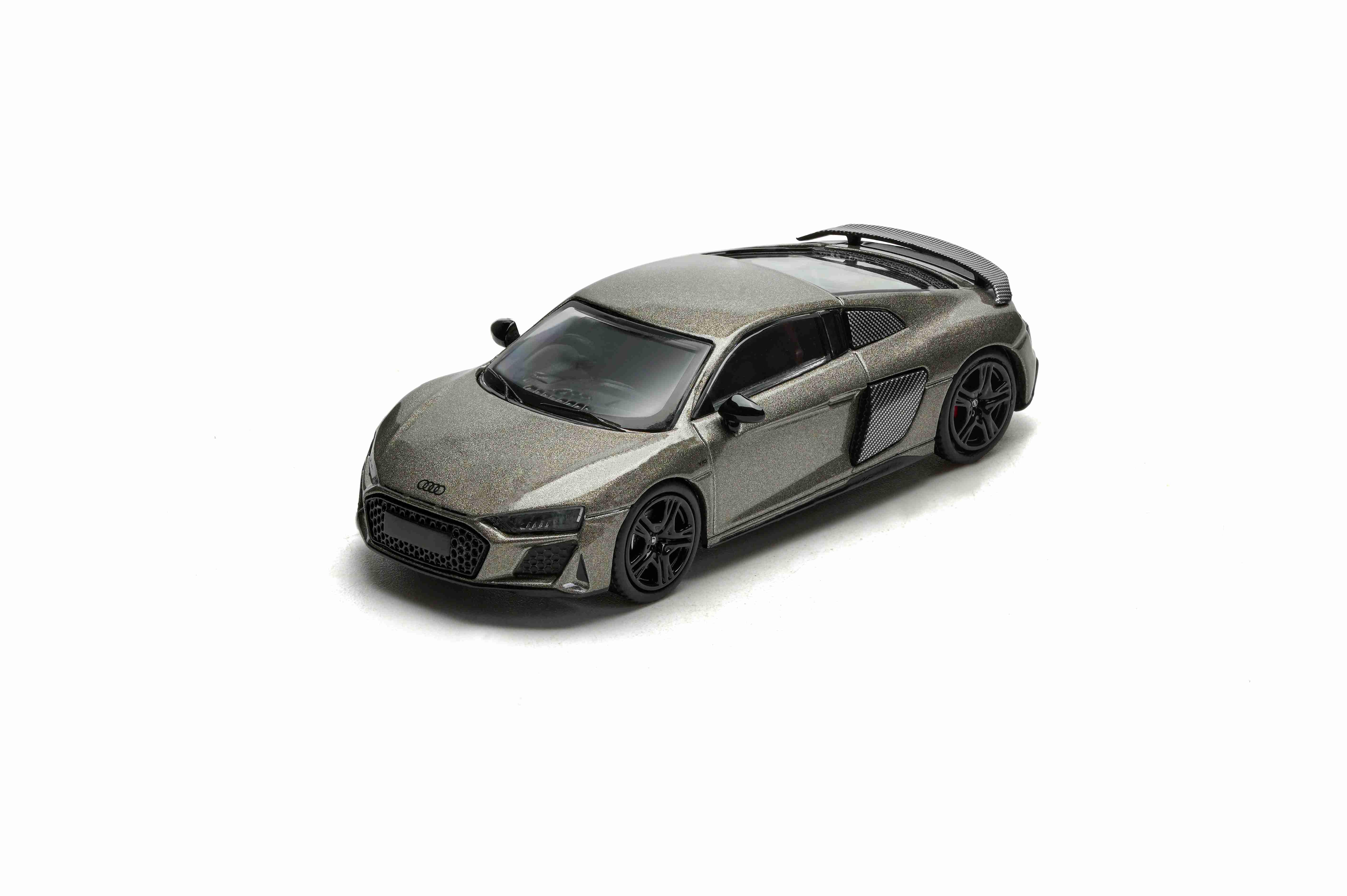 Premium scale diecast model car – AUDI R8 V10 Coupe Performance 2022, 1:64 Scale (Grey) Collectible