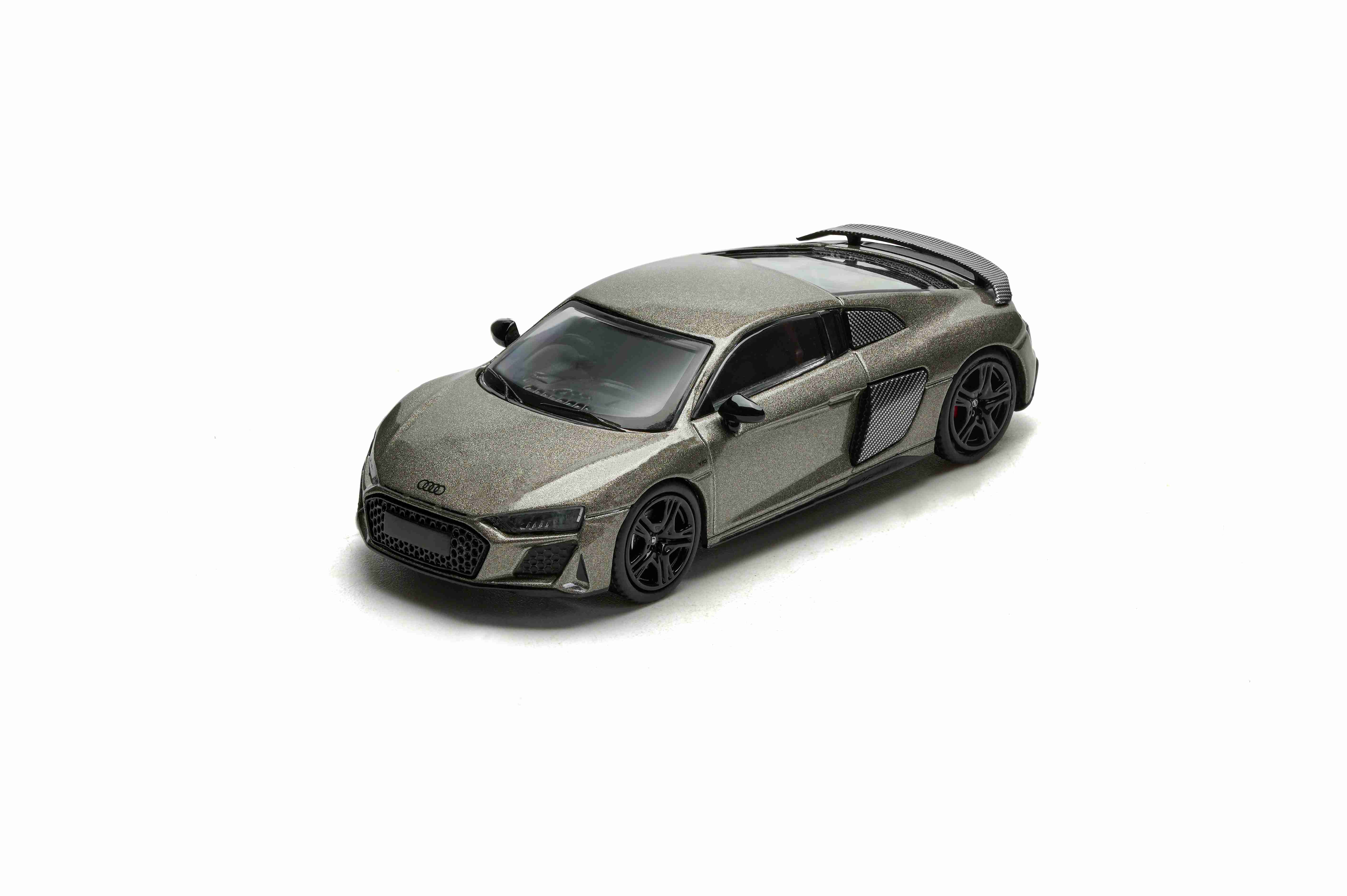 Premium scale diecast model car – AUDI R8 V10 Coupe Performance 2022, 1:64 Scale (Grey) Collectible