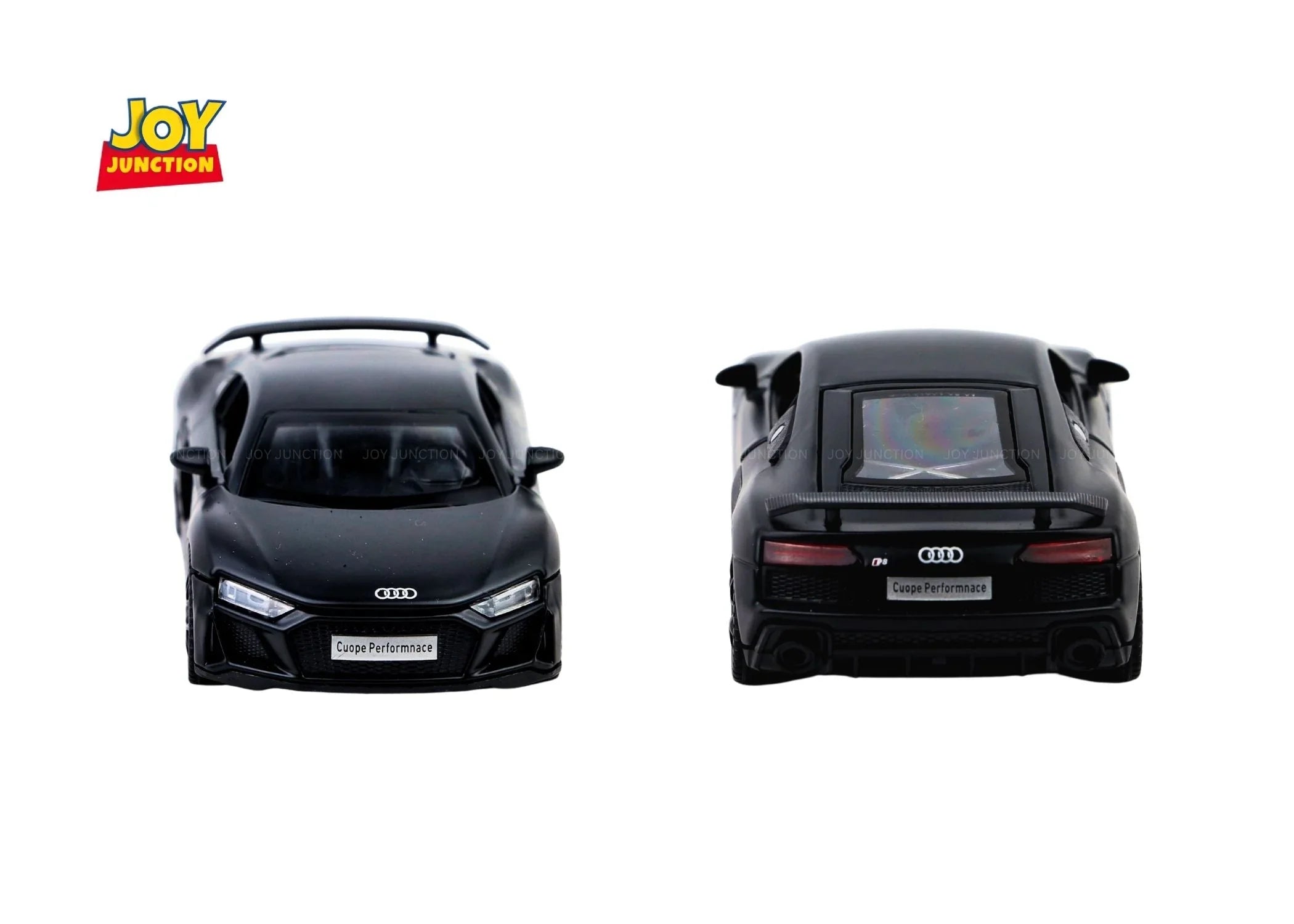 Premium scale diecast model car – Audi R8 Pullback Toy Car - Light, Sound with Openable Doors, 1:32 Scale (Black) Collectible