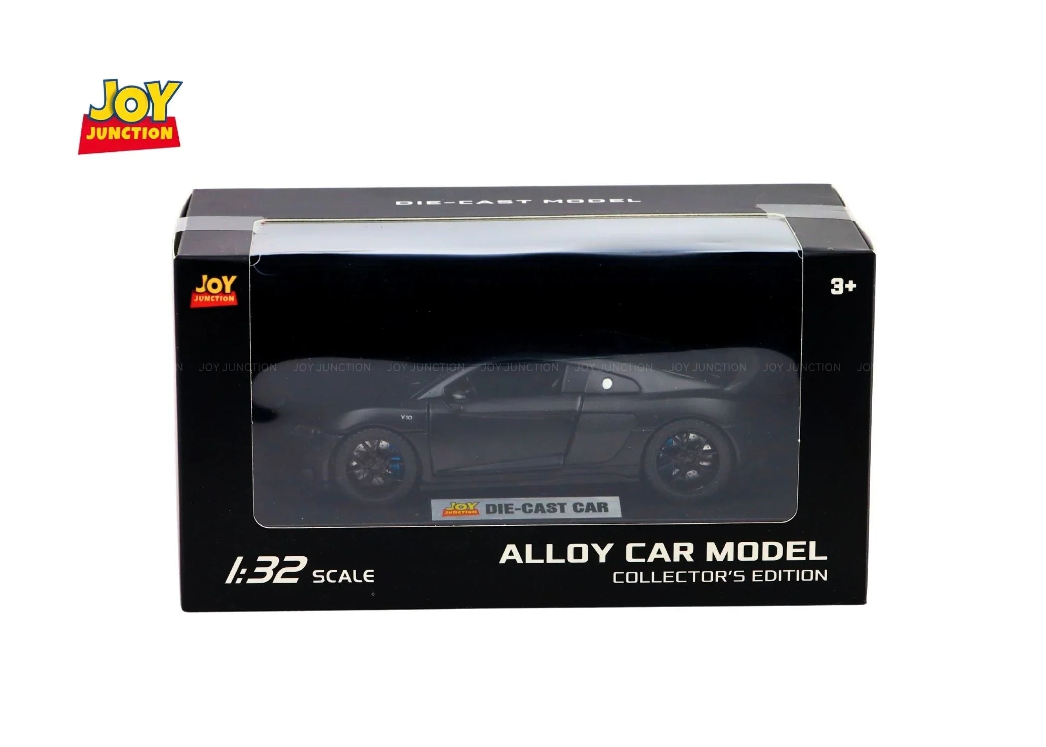 Premium scale diecast model car – Audi R8 Pullback Toy Car - Light, Sound with Openable Doors, 1:32 Scale (Black) Collectible