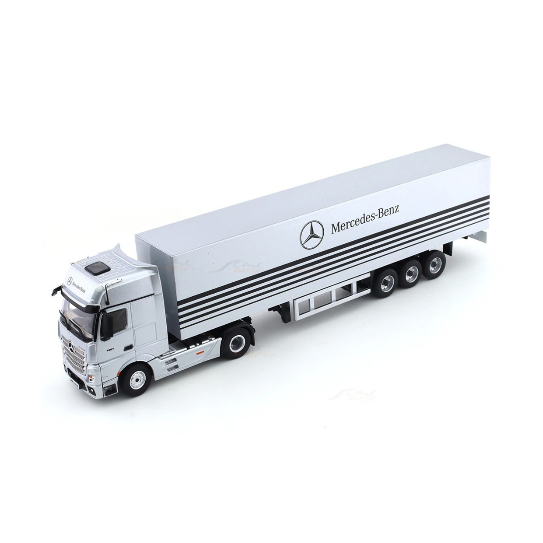 Mercedes-Benz Container Truck Classic Edition, 1:64 Scale (Silver)