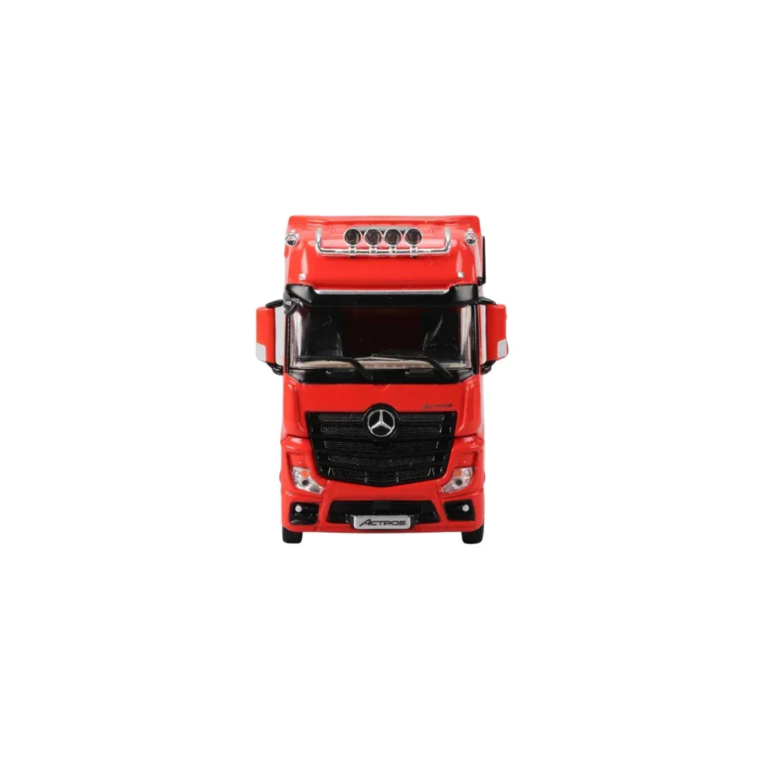 Premium scale diecast model car – *PRE-ORDER* Mercedes-Benz - Flatbed Hauler Trailer, 1:64 Scale (Red) Collectible