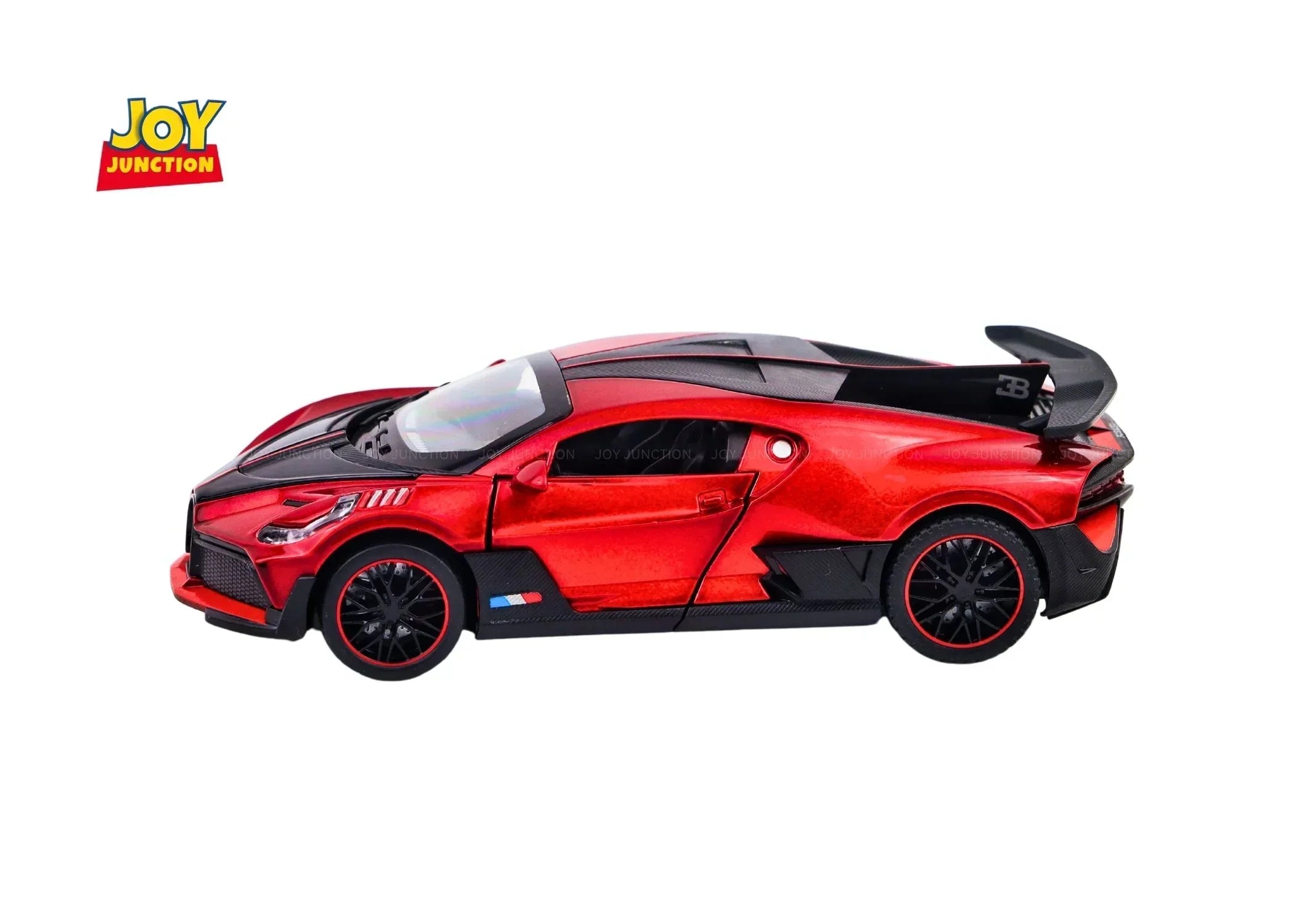 Premium scale diecast model car – Bugatti Divo Pullback Toy Car - Light, Sound with Openable Doors, 1:32 Scale Collectible