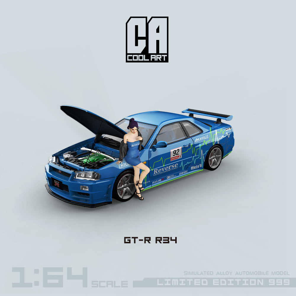 *PRE-ORDER* CoolArt-R34 - Open Cover Blue No. 92 - Figure Edition(Limited to 999), 1:64 Scale