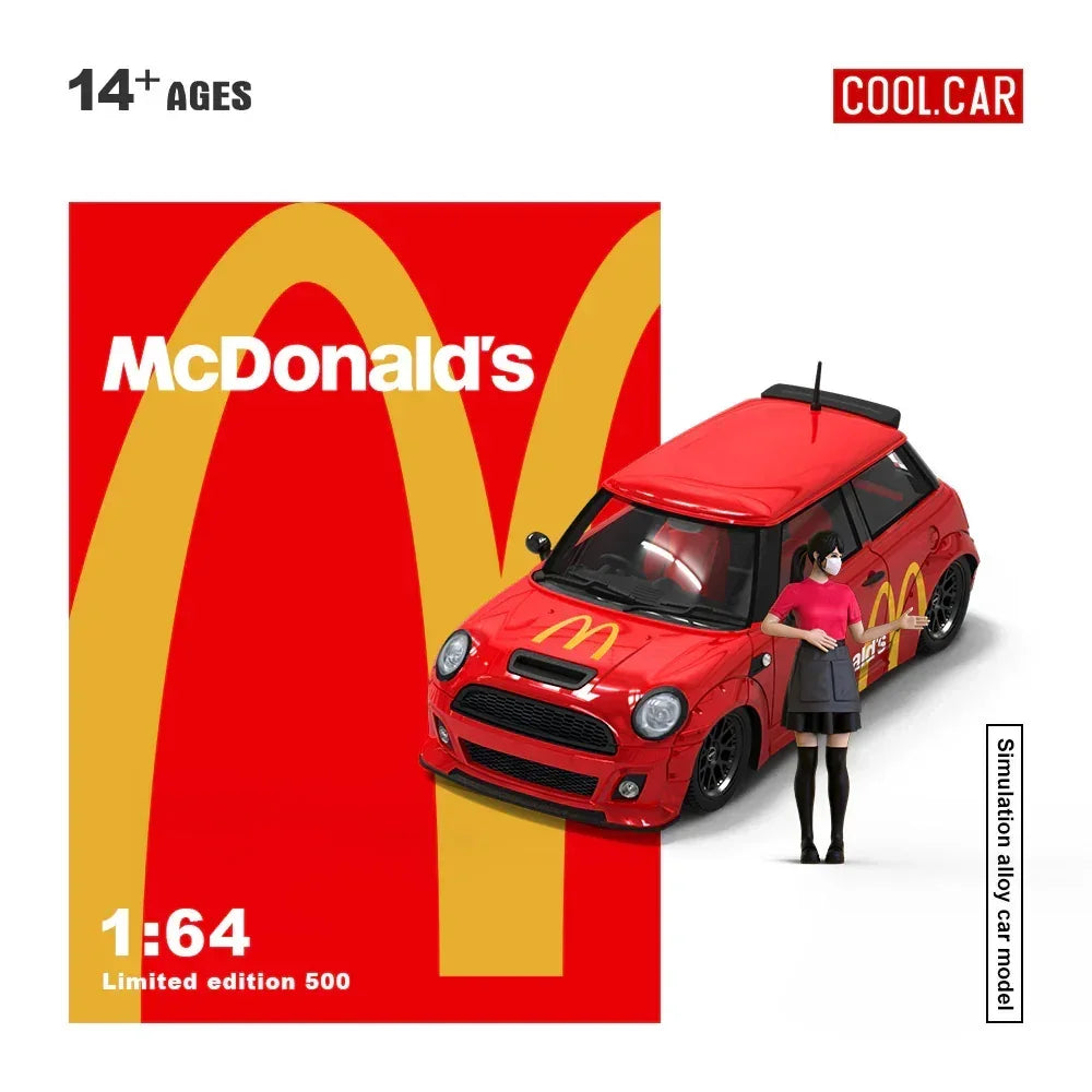 Premium scale diecast model car – *PRE-ORDER* CC-mini-McDonald's-Doll Edition, 1:64 Scale Collectible