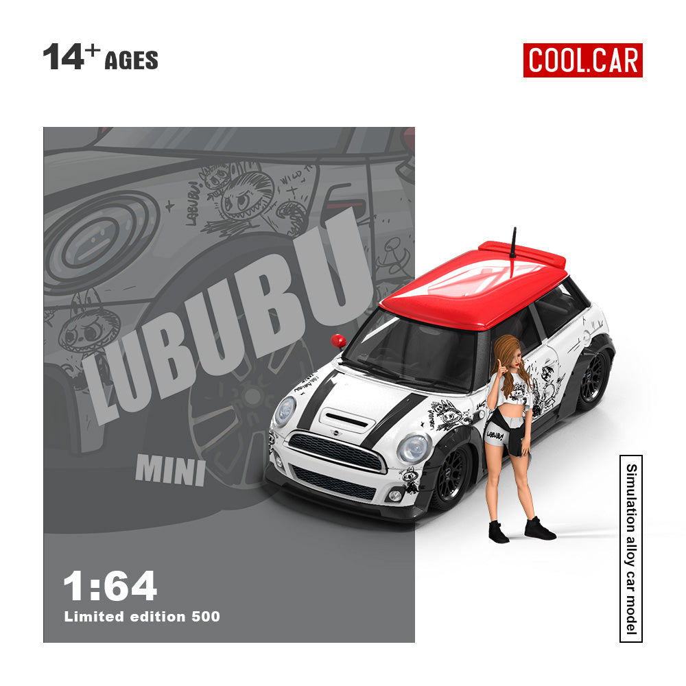 *PRE-ORDER* CC-BMW Mini Cooper-LUBUBU-Figure Version, 1:64 Scale