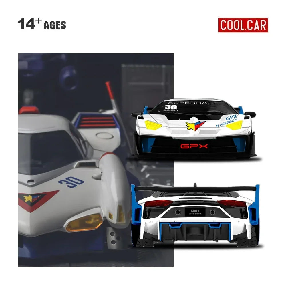 Premium scale diecast model car – *PRE-ORDER* Lamborghini GTEVO - High Intelligence Formula Livery, 1:64 Scale Collectible