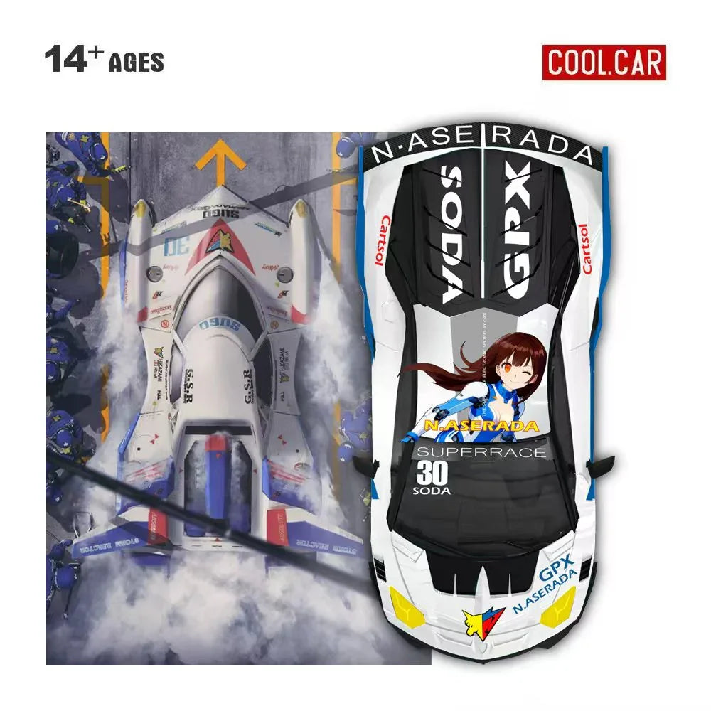 Premium scale diecast model car – *PRE-ORDER* Lamborghini GTEVO - High Intelligence Formula Livery, 1:64 Scale Collectible