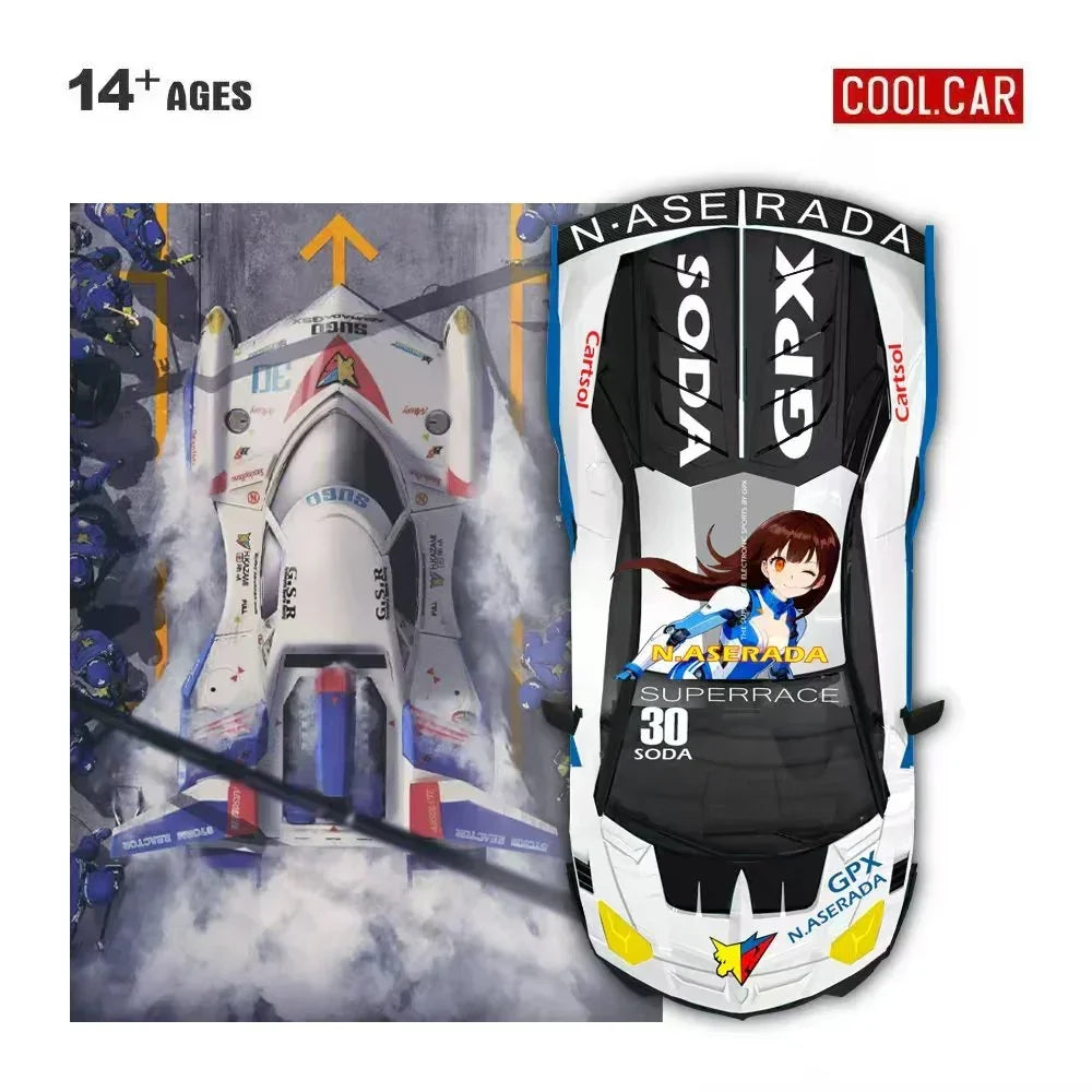 Premium scale diecast model car – *PRE-ORDER* Lamborghini GTEVO - High Intelligence Formula Livery, 1:64 Scale Collectible