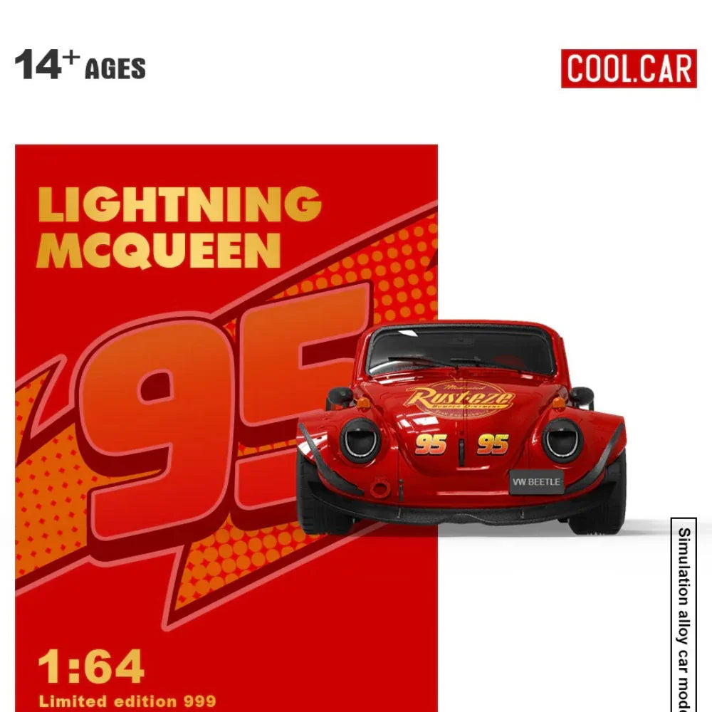 Premium scale diecast model car – Lightning Mcqueen Livery, 1:64 scale Collectible