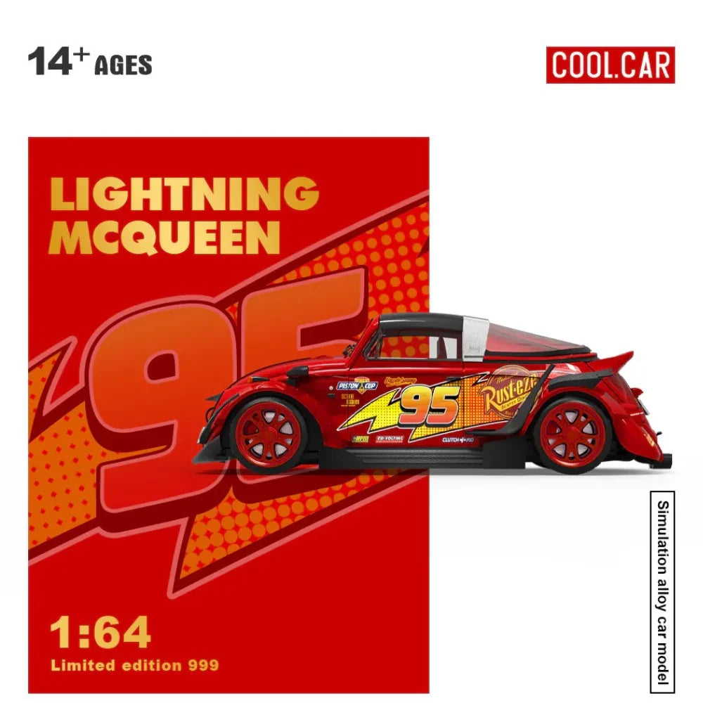 Premium scale diecast model car – Lightning Mcqueen Livery, 1:64 scale Collectible