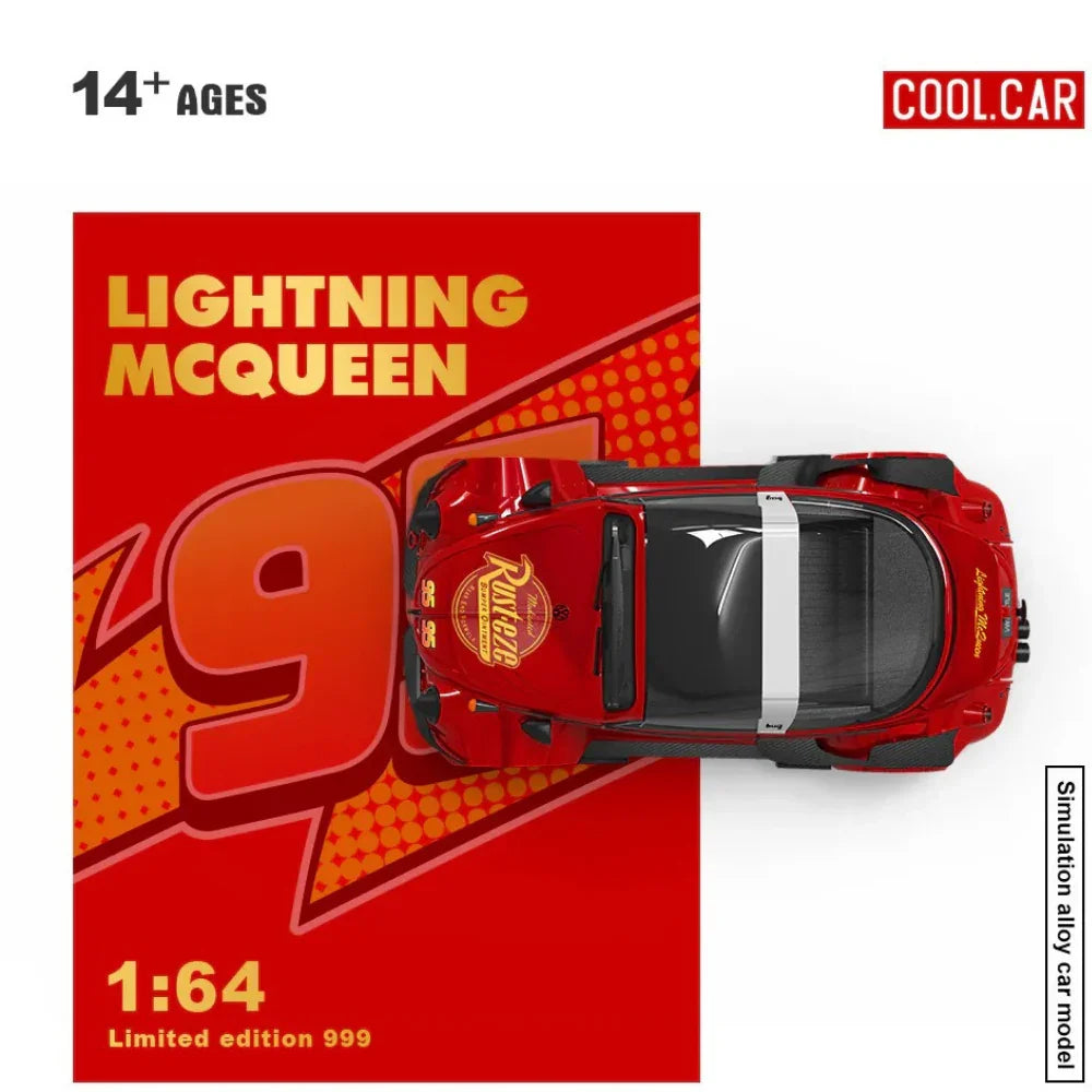 Premium scale diecast model car – Lightning Mcqueen Livery, 1:64 scale Collectible