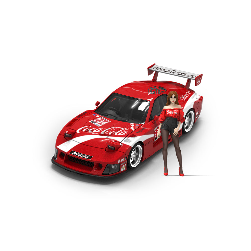 *PRE-ORDER* Cool Car-Mazda RX-7 Red Coca-Cola(Limited Figure Edition 500), 1:64 Scale