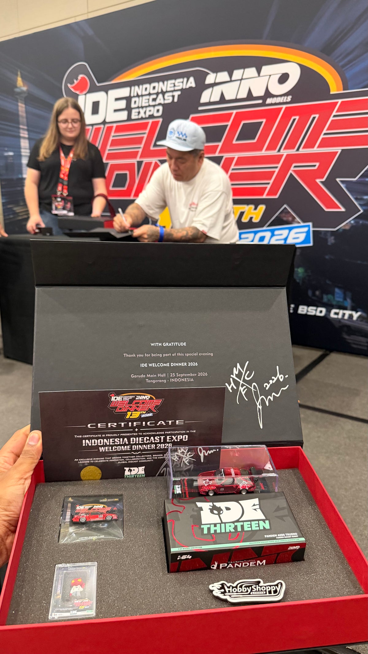 *IDE 2026* Pandem AE86 Trueno Metallic Red PandeM Livery (Welcome Dinner Car), 1:64 Scale