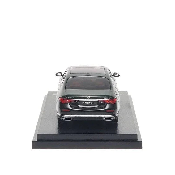 Premium scale diecast model car – Mercedes-Benz Maybach S 680 V12 Edition - 2025, 1:64 Scale (Olive Metallic / Obsidian Black) Collectible
