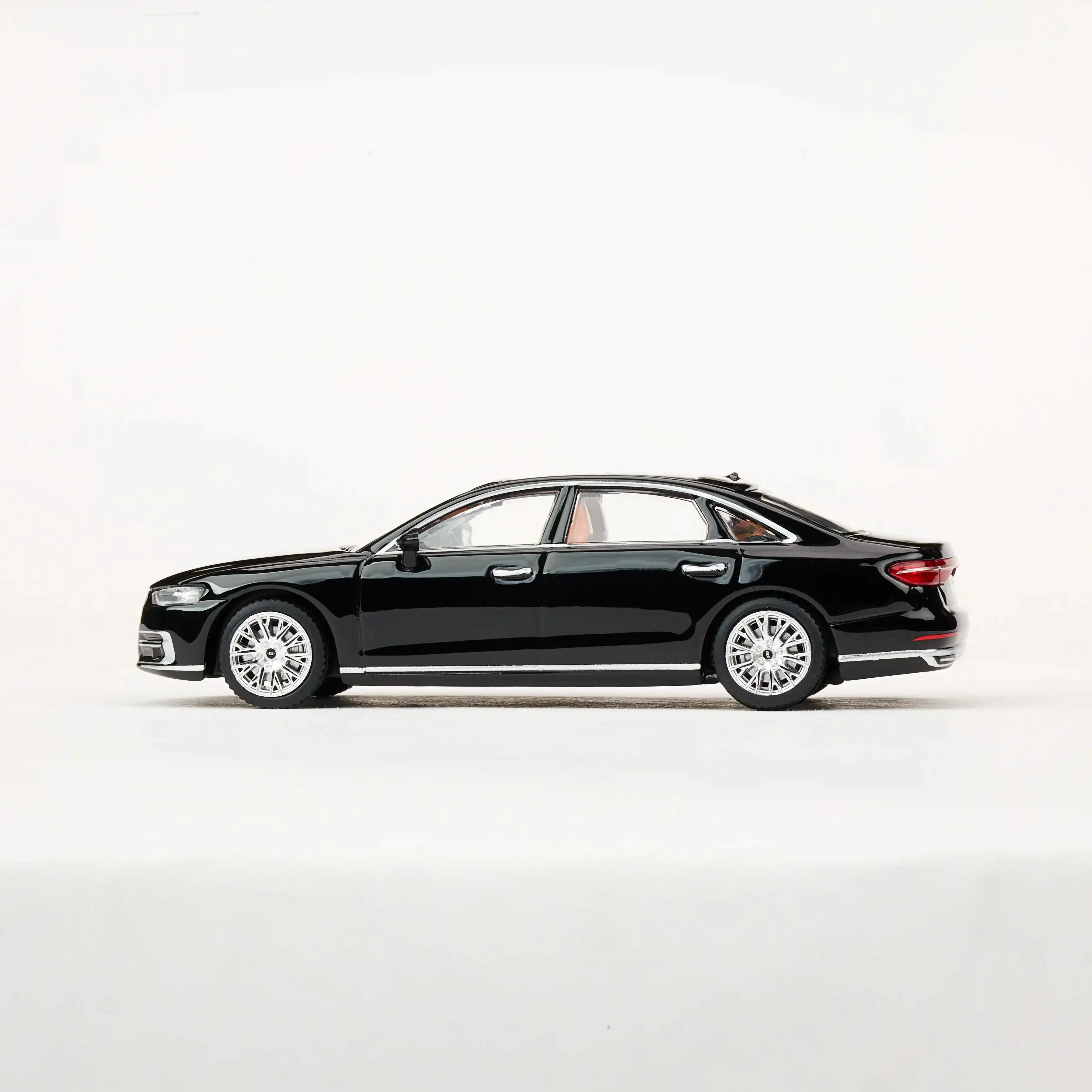Premium scale diecast model car – Audi A8L 2021, 1:64 Scale (Black) Collectible