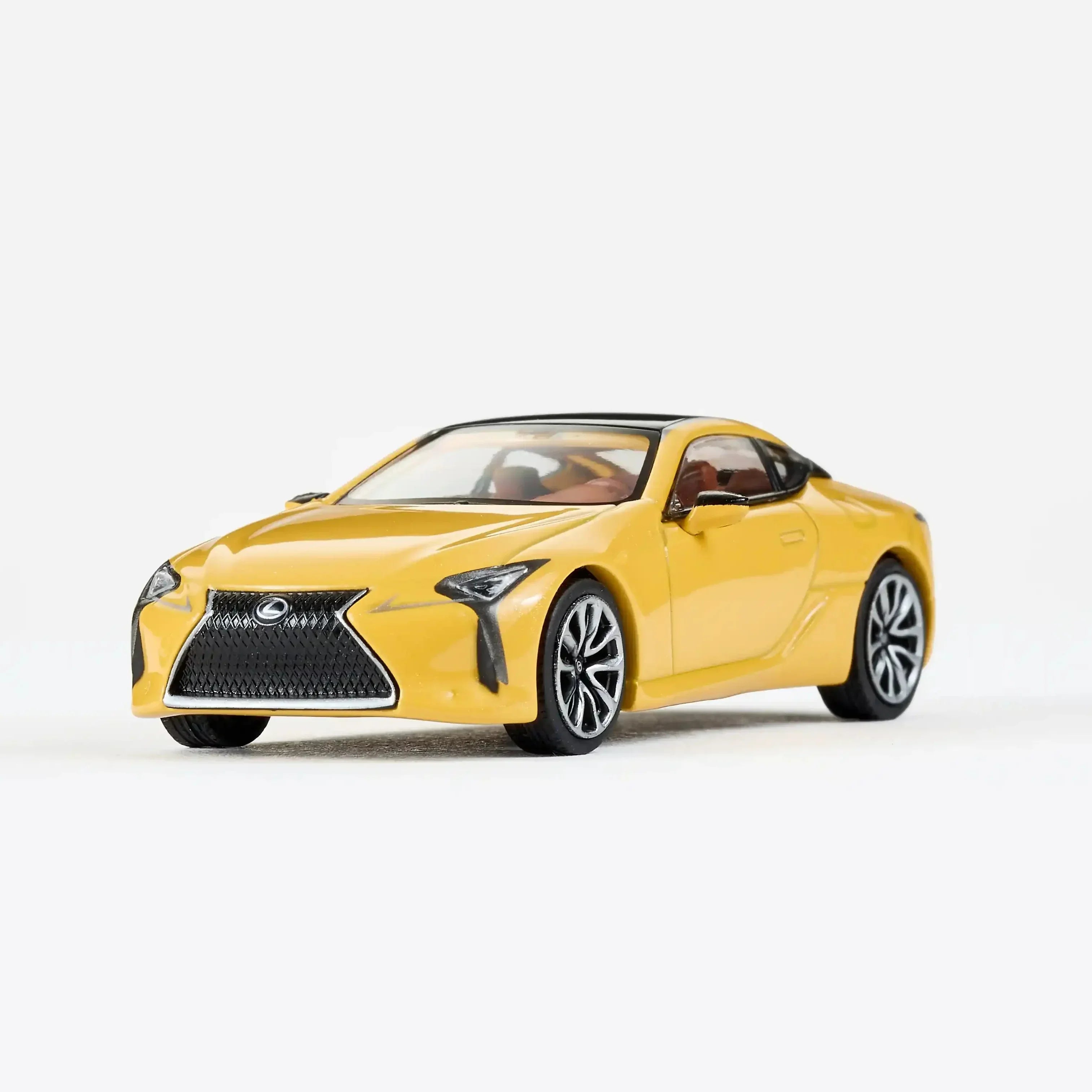 Premium scale diecast model car – Lexus LS 500H 2020, 1:64 Scale (Yellow) Collectible