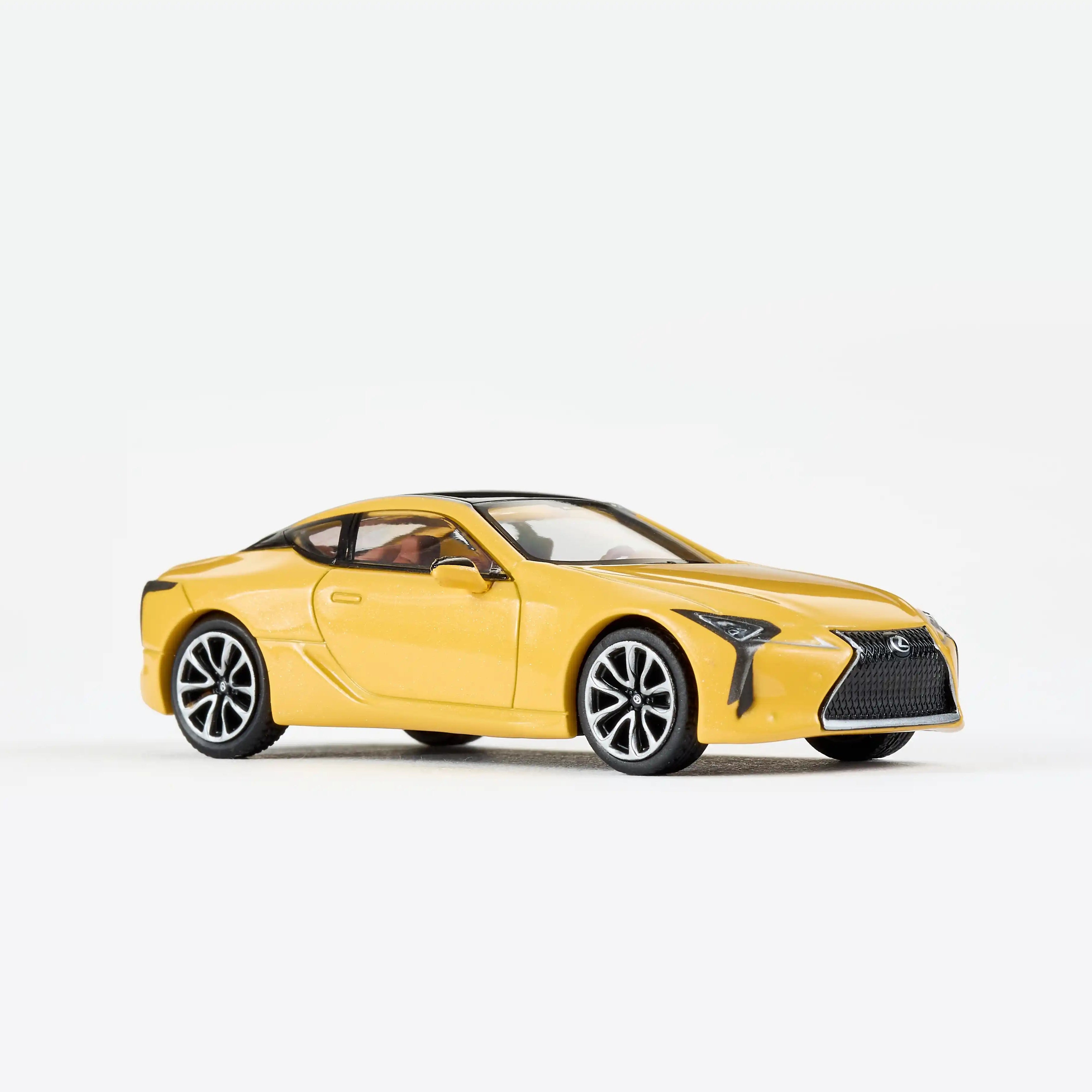 Premium scale diecast model car – Lexus LS 500H 2020, 1:64 Scale (Yellow) Collectible