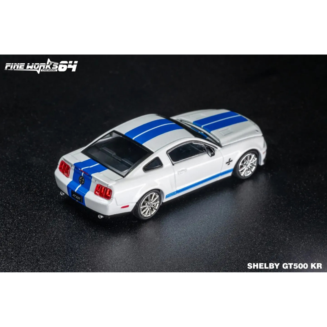 Mustang Shelby GT500, 1:64 Scale (White)