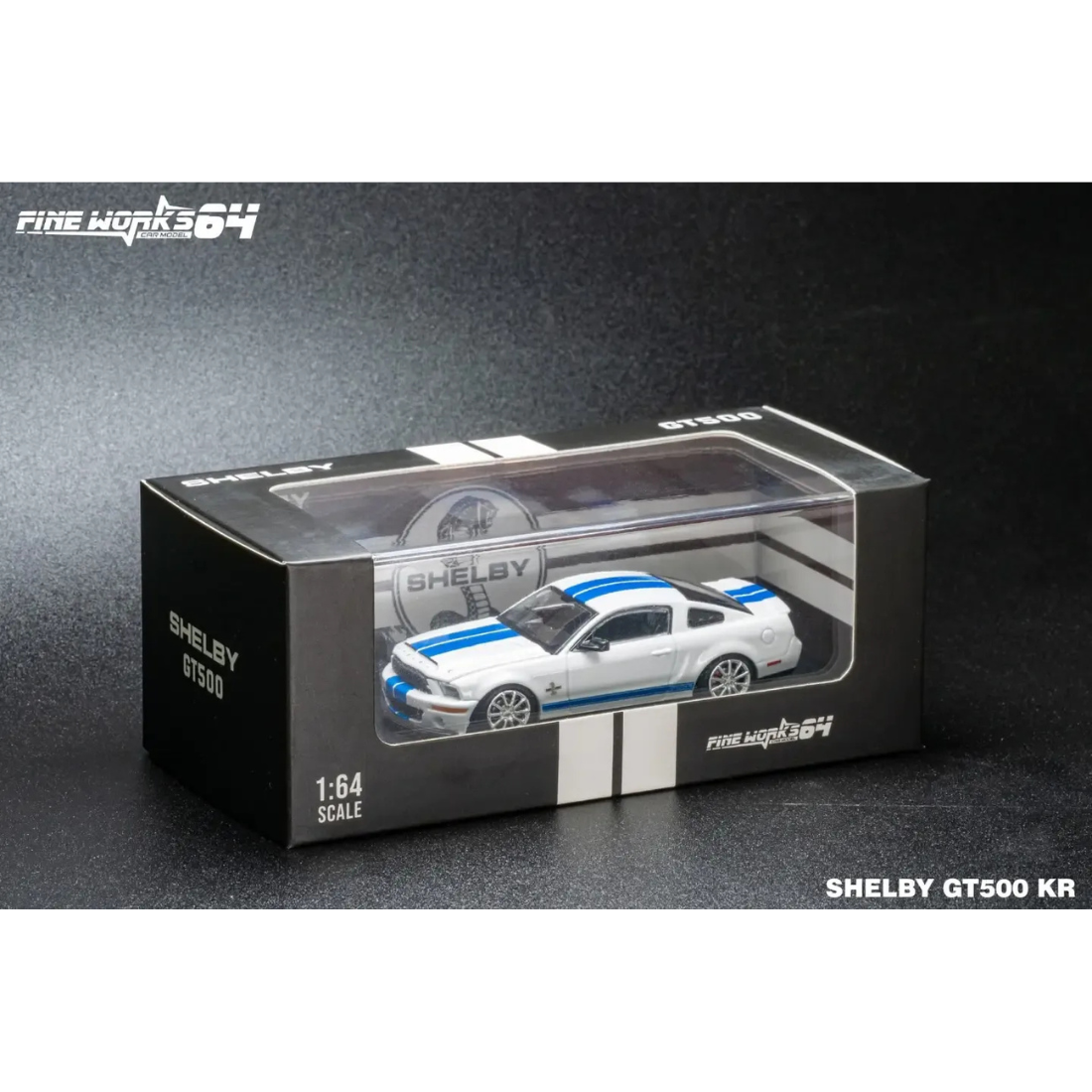 Mustang Shelby GT500, 1:64 Scale (White)
