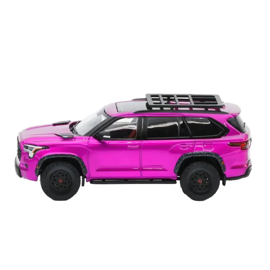 Premium scale diecast model car – Toyota Sequoia TRD PRO LHD, 1:64 Scale (Chrome Purple) Collectible