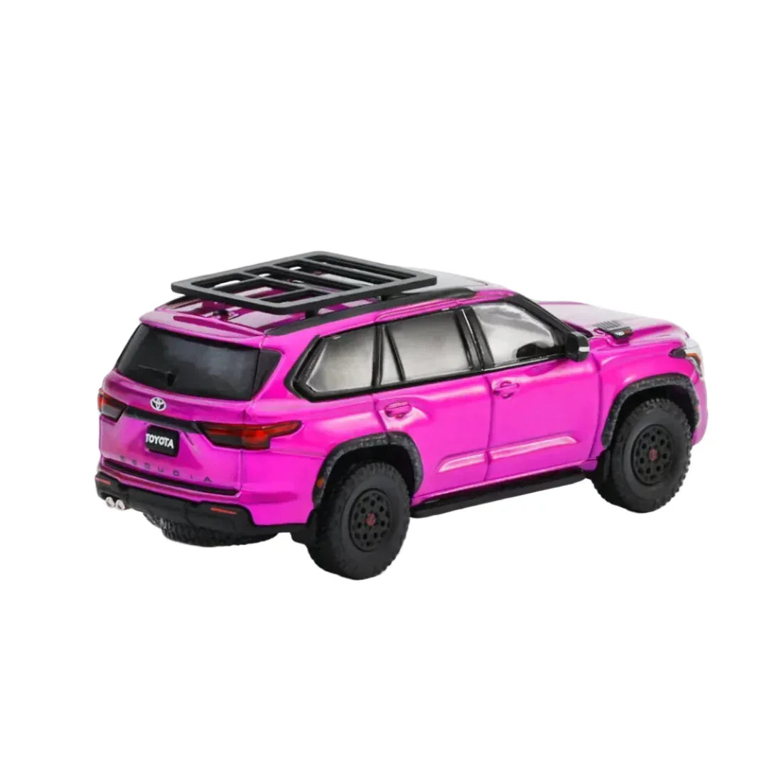 Premium scale diecast model car – Toyota Sequoia TRD PRO LHD, 1:64 Scale (Chrome Purple) Collectible