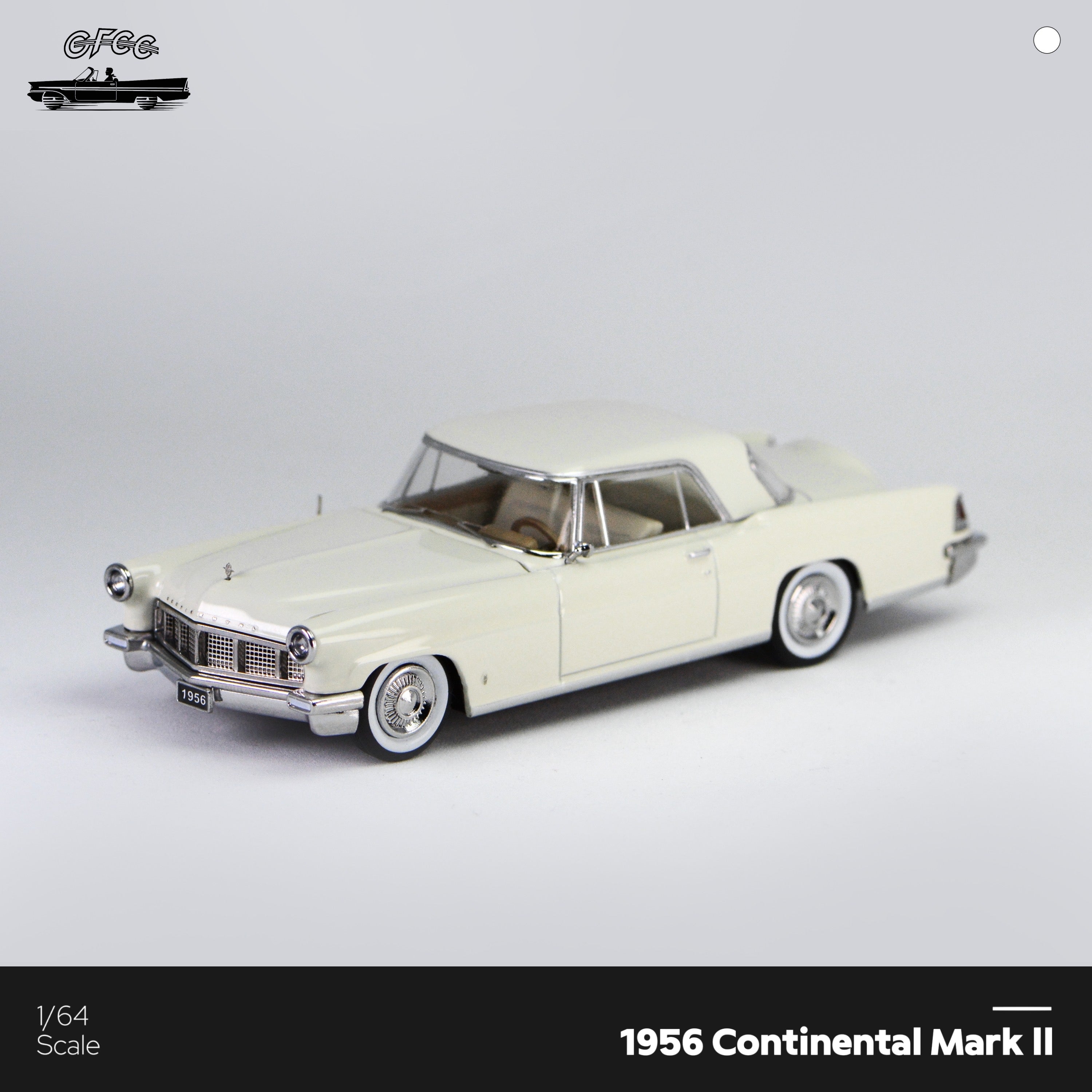 Premium scale diecast model car – *HEC 2026* Continental Mark II Elvis Presley's 1956, 1:64 Scale (White) Collectible