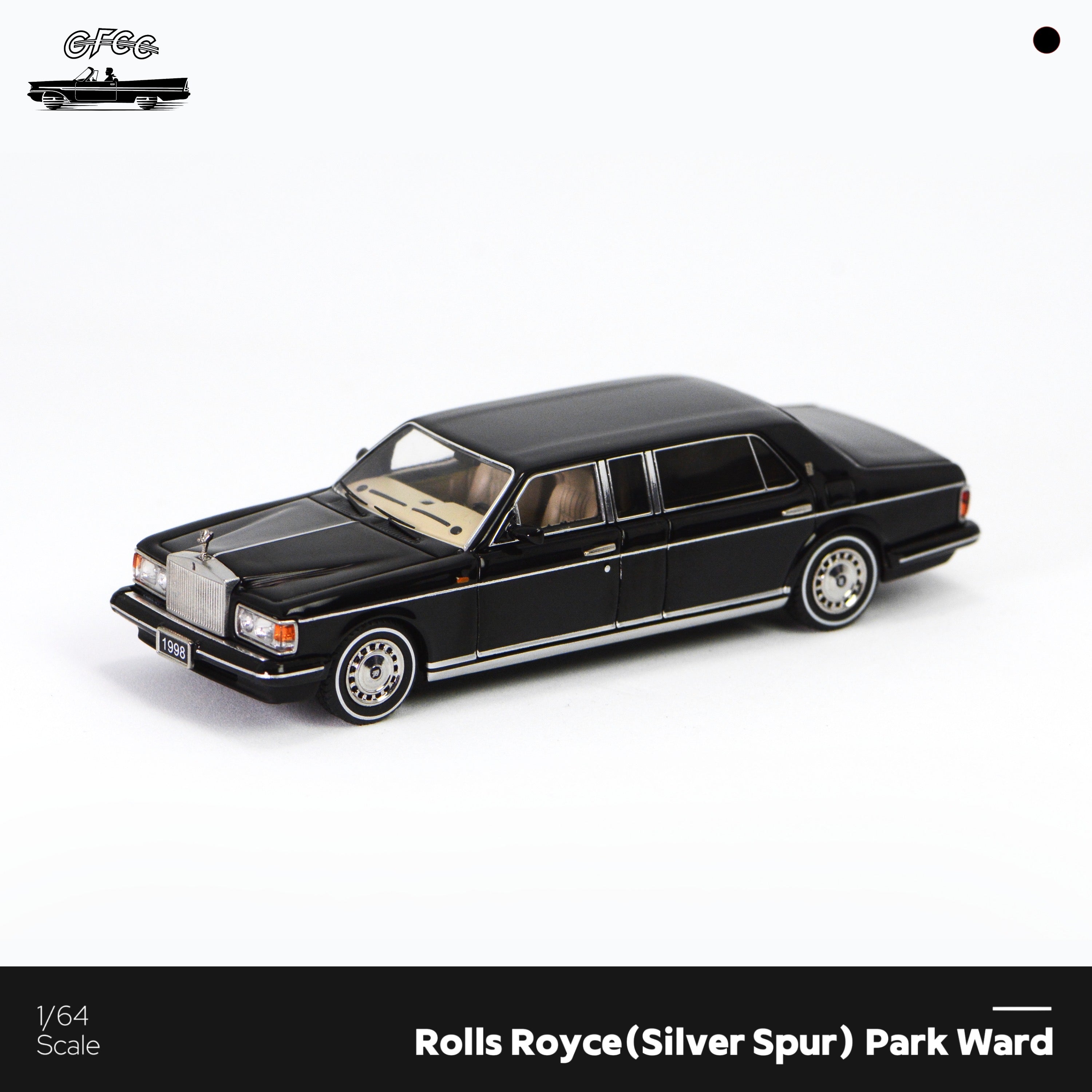 *HEC 2026* Rolls-Royce Silver Spur Park Ward 1998, 1:64 Scale (Black)