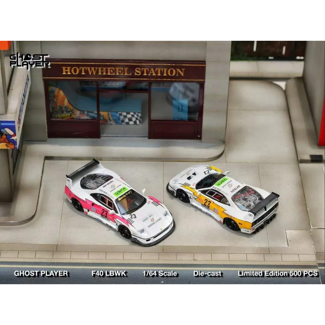 LBWK Ferrari F40 Flash Livery, 1:64 Scale