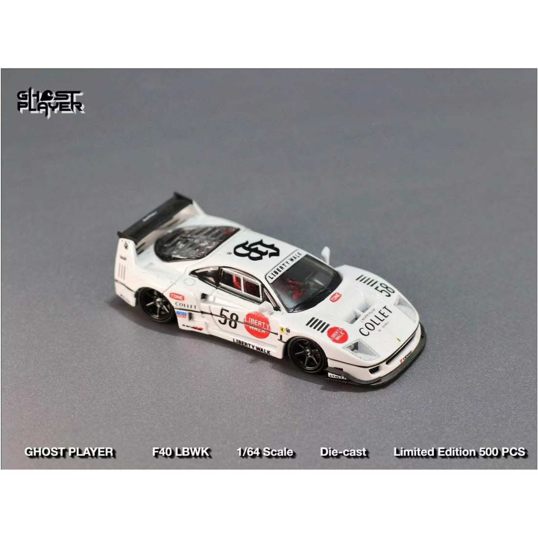 LBWK F40 (Limited to 499) #58, 1:64 Scale (White)