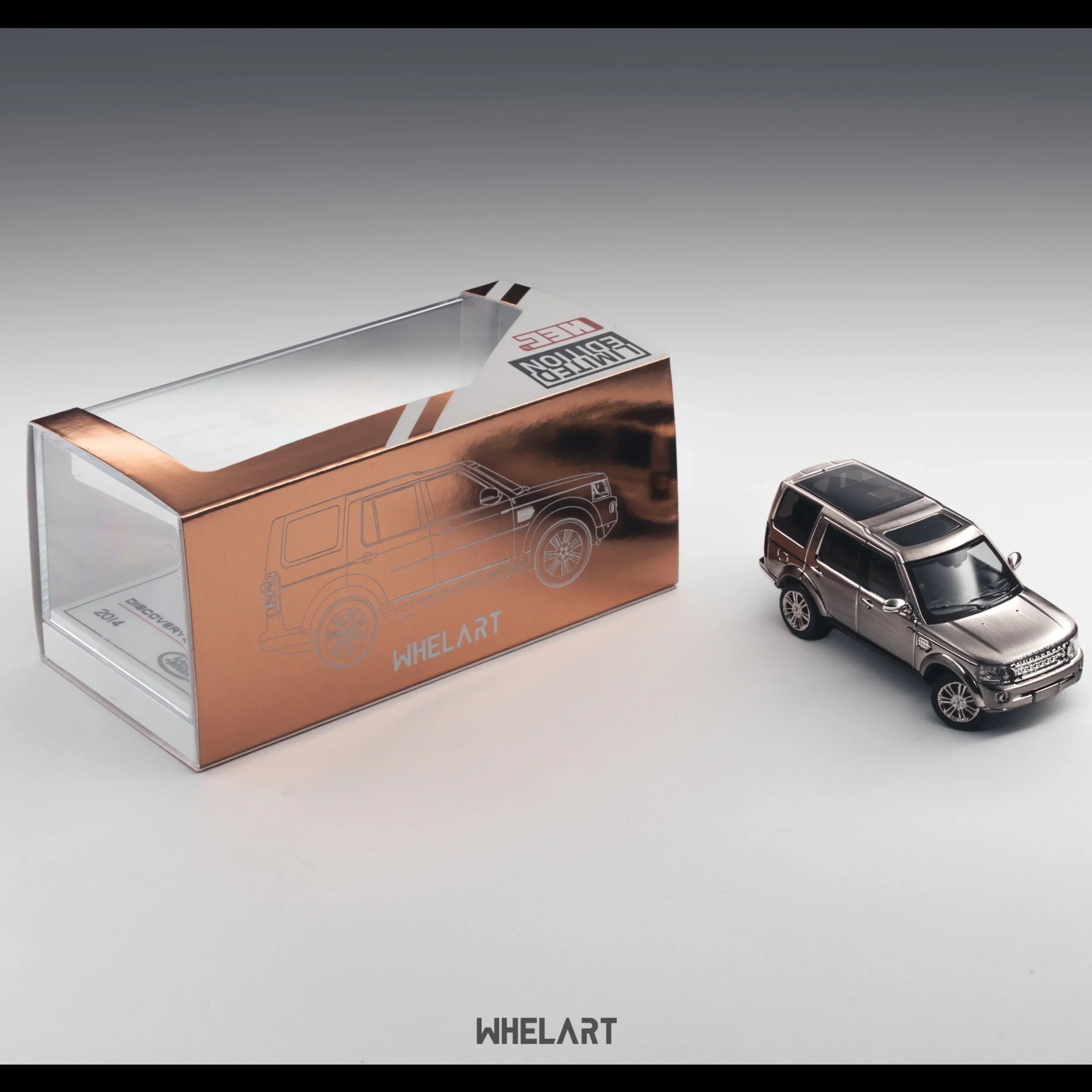 Premium scale diecast model car – *HEC 2026* 2014 Discovery 4 Limited to 599, 1:64 Scale (Silver Chrome) Collectible