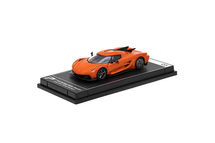 Premium scale diecast model car – Koenigsegg Jesko Absolut, 1:64 Scale (Orange) Collectible