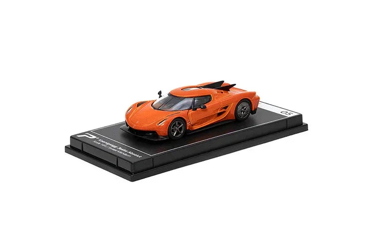 Premium scale diecast model car – Koenigsegg Jesko Absolut, 1:64 Scale (Orange) Collectible