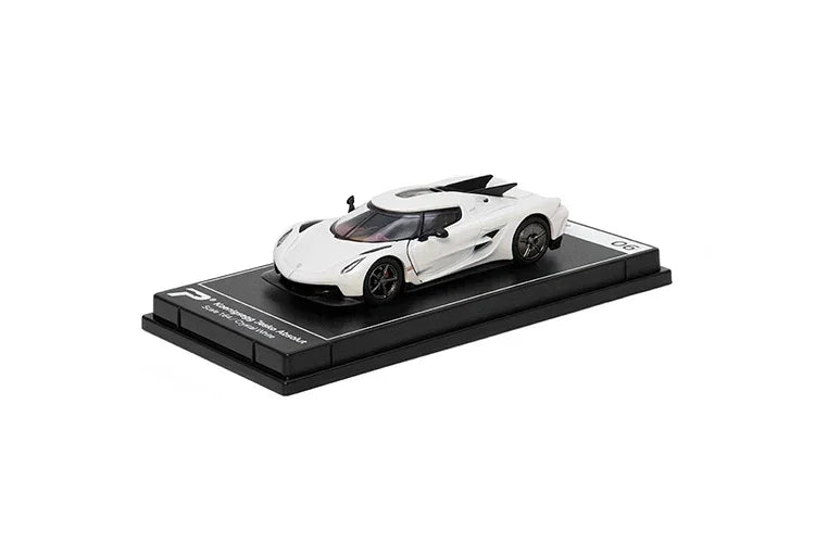 Premium scale diecast model car – Koenigsegg Jesko Absolut, 1:64 Scale (White) Collectible