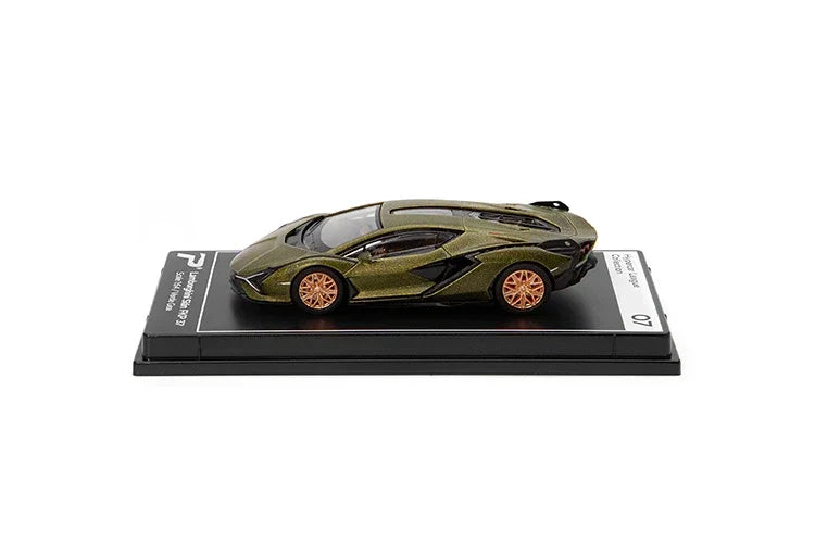 Premium scale diecast model car – Lamborghini Sian FKP 37, 1:64 Scale (Green) Collectible