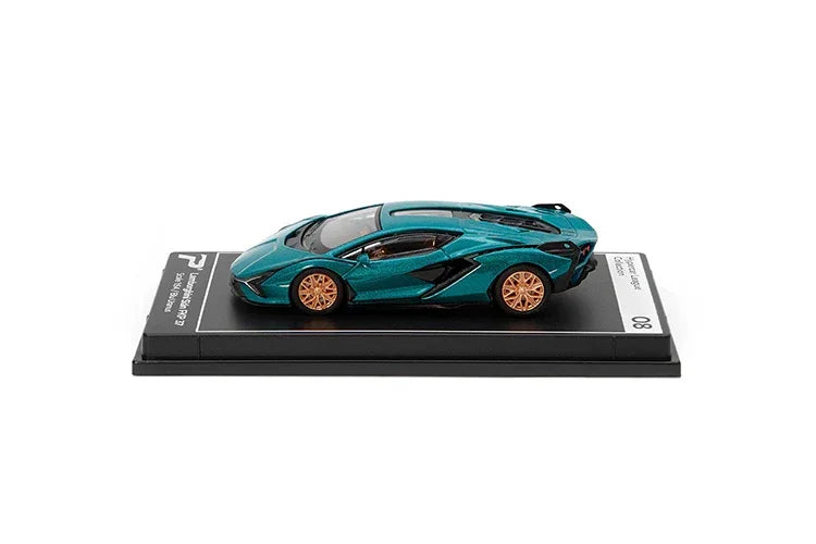 Premium scale diecast model car – Lamborghini Sian FKP 37, 1:64 Scale (Dark Cyan) Collectible