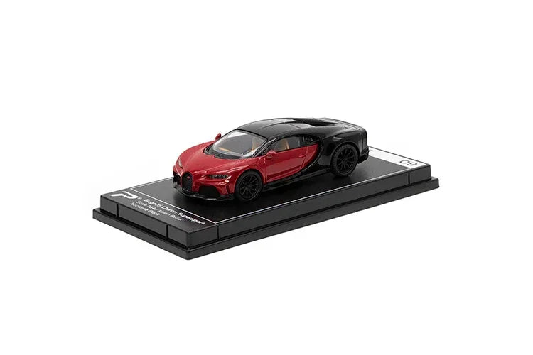 Premium scale diecast model car – Bugatti Chiron Supersport, 1:64 Scale (Red) Collectible