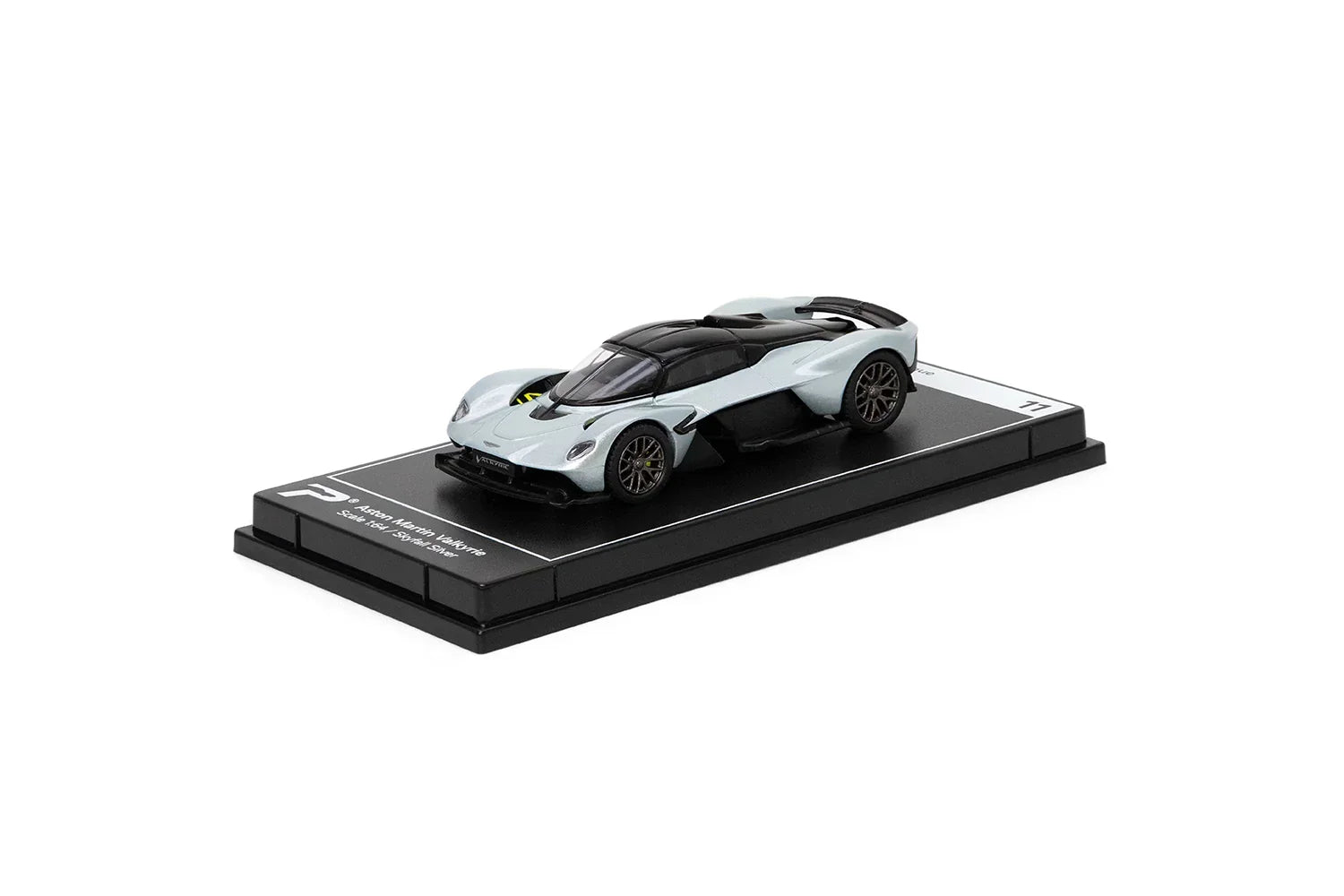 Premium scale diecast model car – Aston Martin Valkyrie, 1:64 Scale (Silver) Collectible