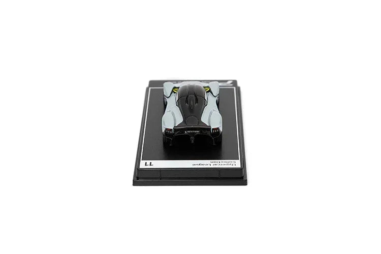 Premium scale diecast model car – Aston Martin Valkyrie, 1:64 Scale (Silver) Collectible
