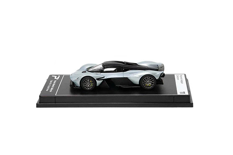 Premium scale diecast model car – Aston Martin Valkyrie, 1:64 Scale (Silver) Collectible