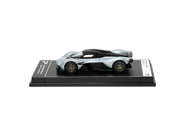 Premium scale diecast model car – Aston Martin Valkyrie, 1:64 Scale (Silver) Collectible