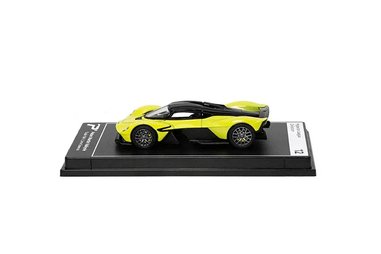 Premium scale diecast model car – Aston Martin Valkyrie, 1:64 Scale (Lemon Green) Collectible