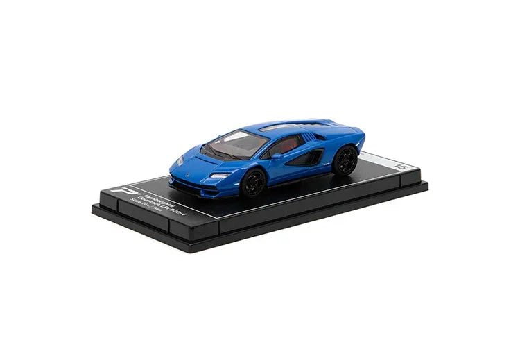 Premium scale diecast model car – Lamborghini Countach LPI 800-4, 1:64 Scale (Blue) Collectible