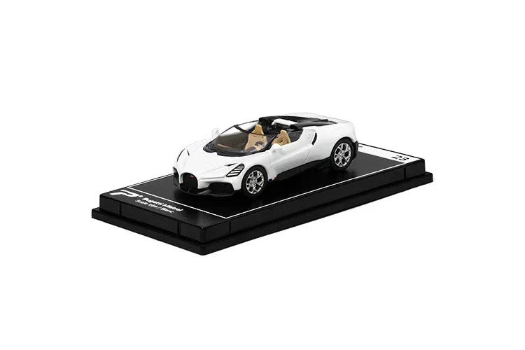 Premium scale diecast model car – Bugatti Mistral, 1:64 Scale (White) Collectible