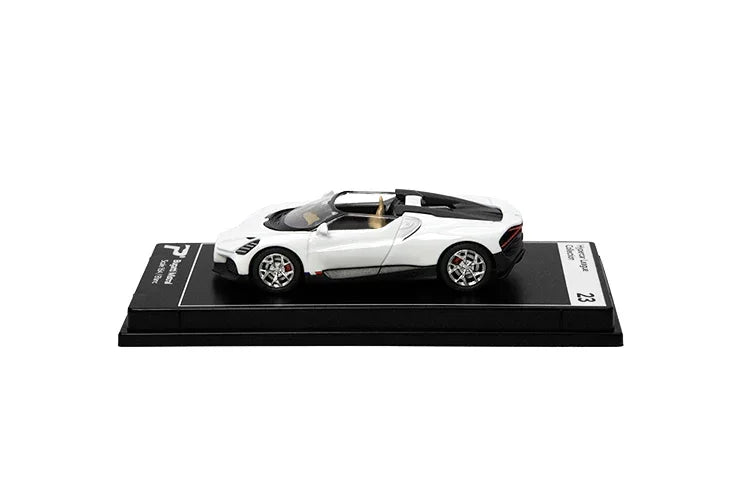 Premium scale diecast model car – Bugatti Mistral, 1:64 Scale (White) Collectible