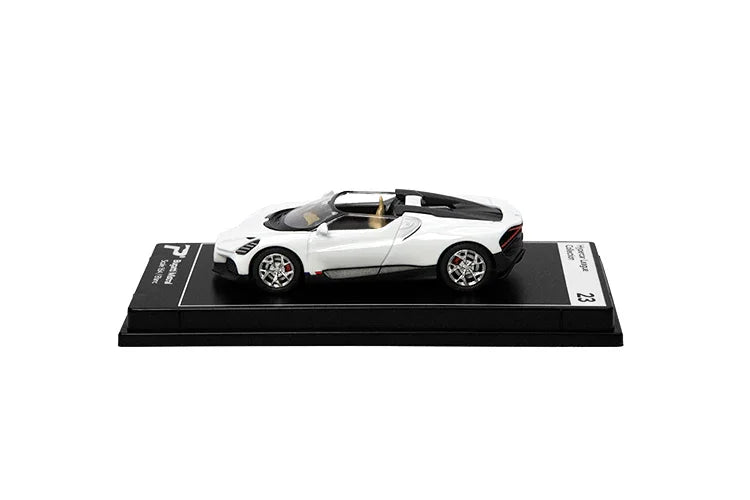 Premium scale diecast model car – Bugatti Mistral, 1:64 Scale (White) Collectible