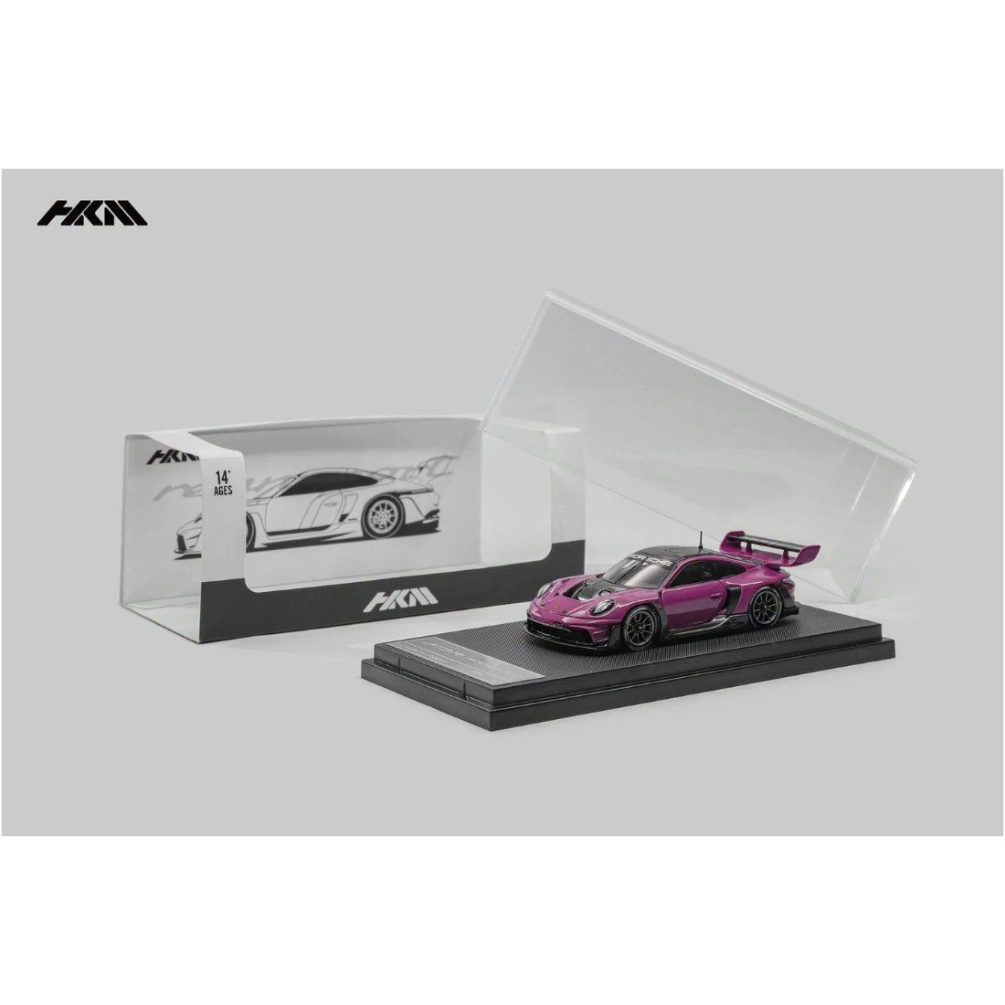 *Pre-Orders* Porsche 911 (992) GT3 R Rennsport with Brumos Wing Ruby Star (Limited to 999pcs), 1:64 Scale