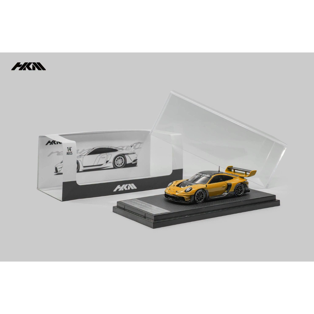 *Pre-Orders* Porsche 911 (992) GT3 R Rennsport with Brumos Wing Signal Orange (Limited to 999pcs), 1:64 Scale