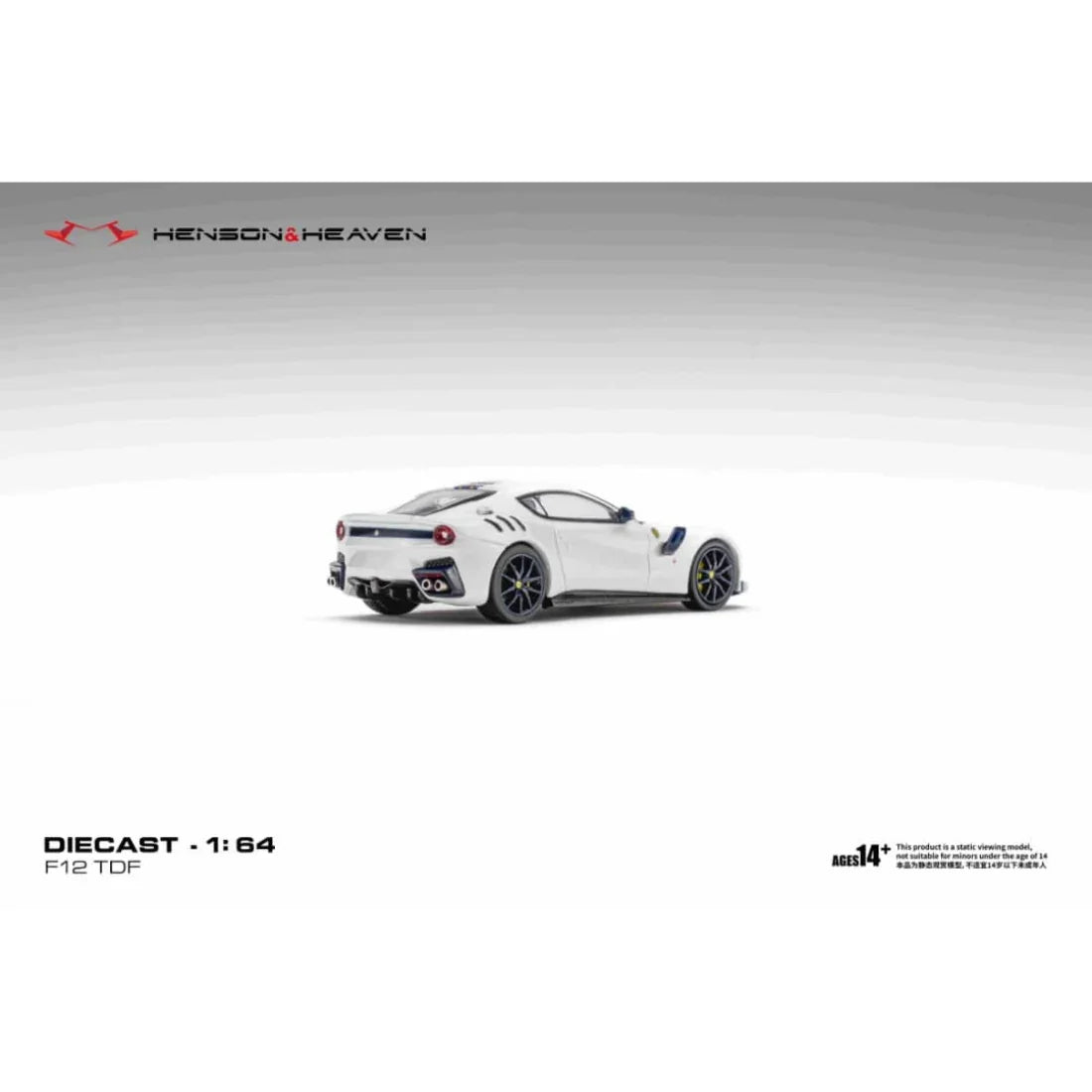 *PRE-ORDER* Ferrari F12 TDF Bianco Italian White, 1:64 Scale
